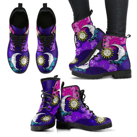 Sun And Moon Henna Handcrafted Boots V2