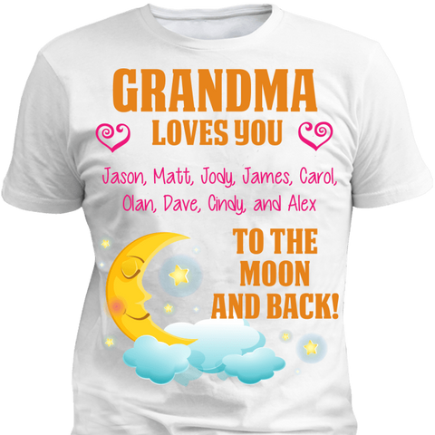 Custom Moon And Back With Grandkids Names - Discount Store Pro - 1