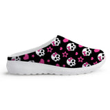 Skull Mesh Slip-on Flats