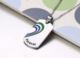"Together Forever" Stainless Steel Rainbow Necklaces & Pendants