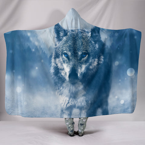 Wolf Hooded Blanket