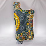 Peace Mandala Hoodie Blanket