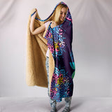 Dragonfly Mandala Hoodie Blanket