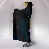Gold Sun and Moon Hoodie Blanket