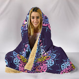 Dragonfly Mandala Hoodie Blanket