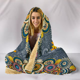 Peace Mandala Hoodie Blanket