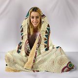 Peace and Mandala Hoodie Blanket