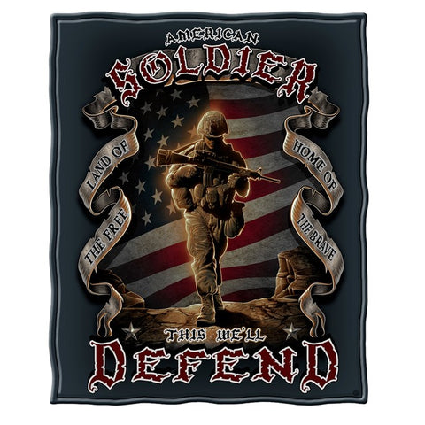 AMERICAN SOLDIER Blanket Couch Throw