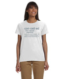 Conceited Women's Dark lettters