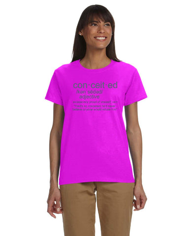 Conceited Women's Dark lettters