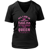 Queen B Womens District V-Neck Tee