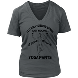 Yoga & Wine V-Neck Tee