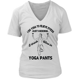 Yoga & Wine V-Neck Tee