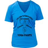 Yoga & Wine V-Neck Tee