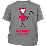 Designs By Clayton - 2 Spooky for Ya Kid's T-shirt