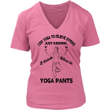 Yoga & Wine V-Neck Tee