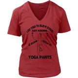 Yoga & Wine V-Neck Tee