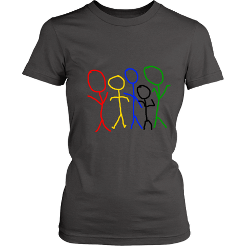 Rainbow People Woman's Tee