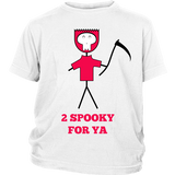 Designs By Clayton - 2 Spooky for Ya Kid's T-shirt