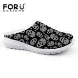 Skull Mesh Slip-on Flats